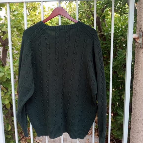 Men's Vintage Colours Alexander Julian Knit Green Sweater Sz L - Picture 7 of 7